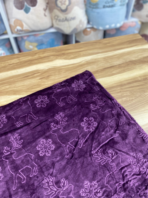 پتو مسافرتی ژله ای طرح گوزن کریسمس